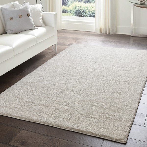 Skalbiamas dramblio kaulo spalvos kilimas 120x170 cm Super Snug – Asiatic Carpets-image-3