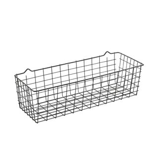 Černý nástěnný kuchyňský košík Metaltex Koala Lava