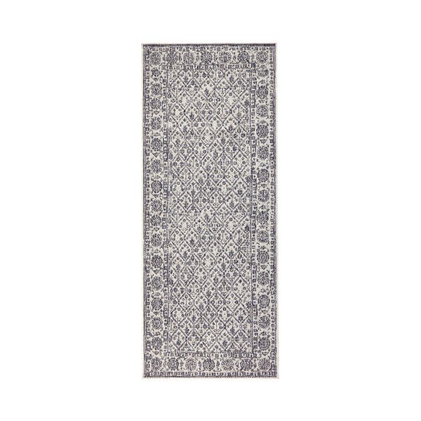 Pilkos ir kreminės spalvos dvipusis lauko kilimas "Bougari Curacao", 80 x 150 cm