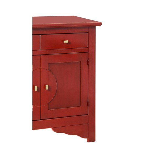 Raudona bufetė "Evergreen House Credenza-image-4