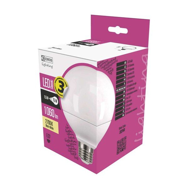 LED lemputė EMOS Classic Globe Warm White, 11,5W E27-image-1