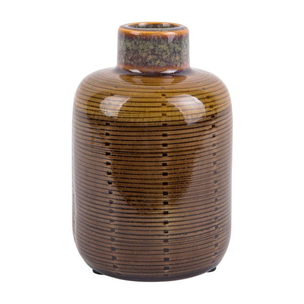 Ruda keraminė vaza PT LIVING Bottle, aukštis 14 cm