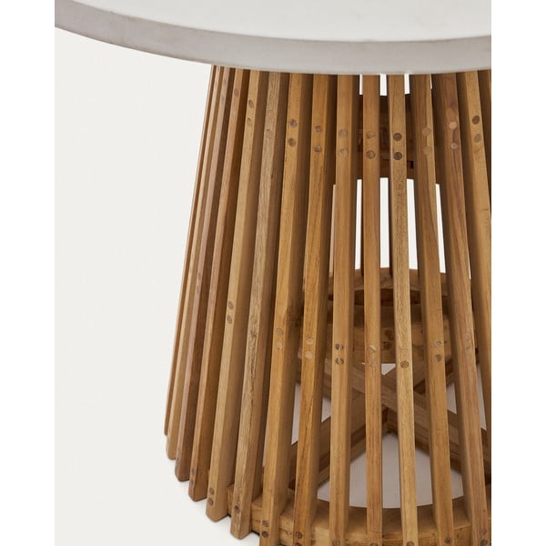 Apvalios formos sodo valgomojo stalas ø 90 cm Alcaufar – Kave Home-image-3