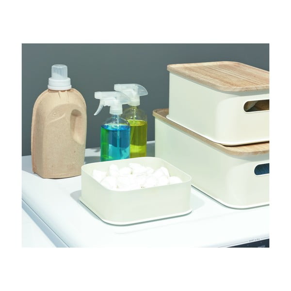 Balta dėžutė iDesign Eco, 21,3 x 21,3 cm-image-2