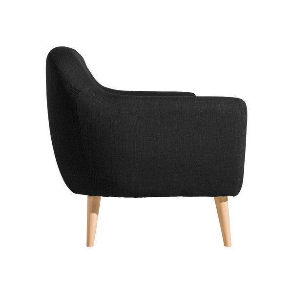 Juoda trivietė sofa Max Winzer Kelly-image-2