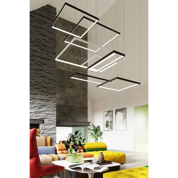 Juodos spalvos iš metalo kabantis šviestuvas LED TUULA – Thoro-image-3