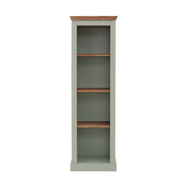 Iš pušies masyvo knygų spinta  šviesiai žalios spalvos 55x180 cm Selma – Støraa