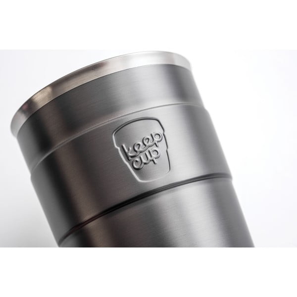 Pilkas kelioninis puodelis su dangteliu KeepCup Nitro Thermal, 340 ml-image-2