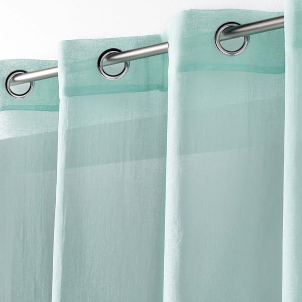 Mėtų spalvos permatoma užuolaida 140x280 cm Telma – douceur d'intérieur-image-1