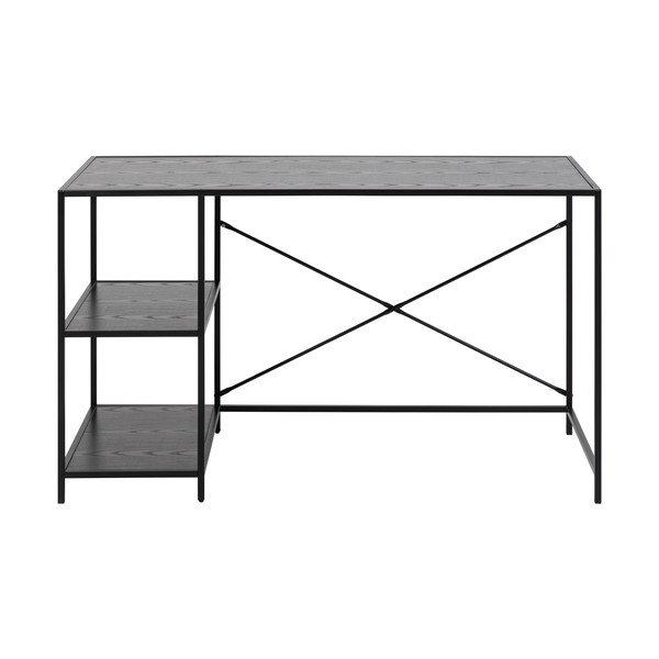 Juodas rašomasis stalas Actona Seaford, 60 x 130 cm-image-2