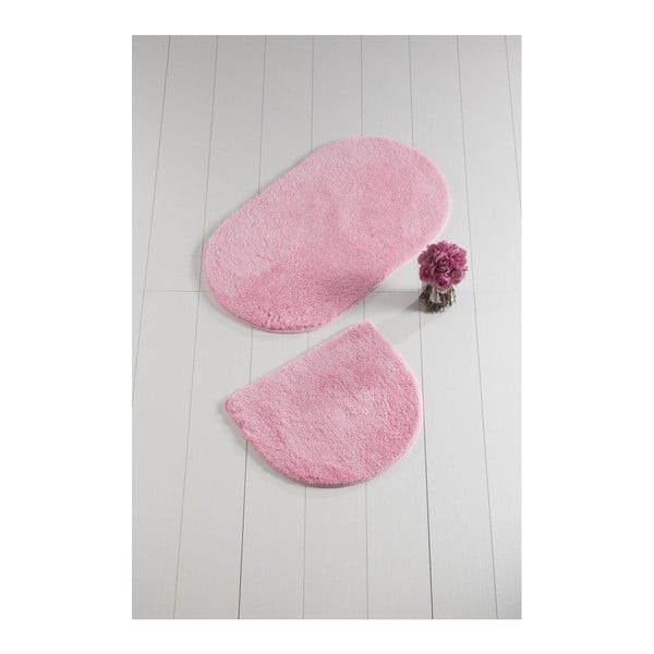 2 rožinių vonios kambario kilimėlių rinkinys "Carrie Mismo