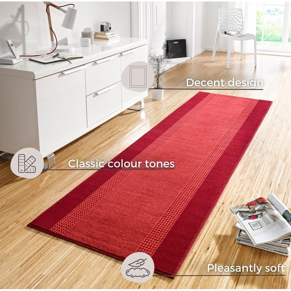 Raudonas kilimas Hanse Home Basic, 80 x 250 cm-image-4