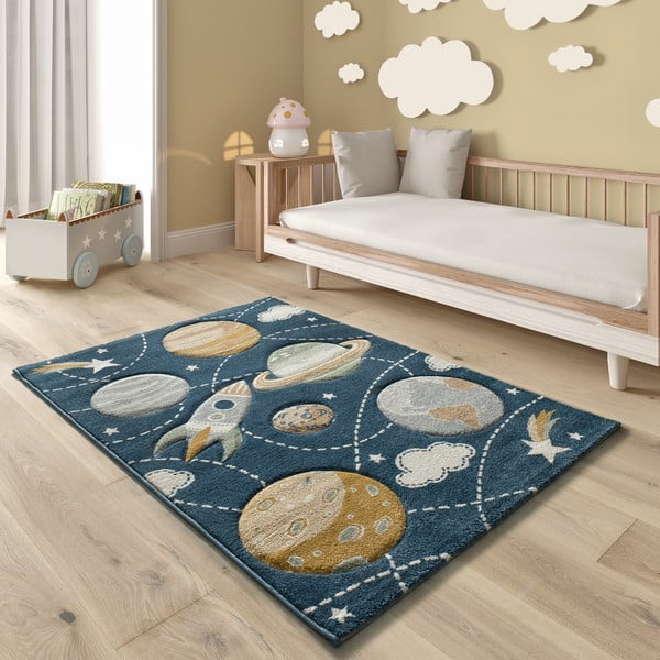 Kilimas mėlynos spalvos 120x170 cm Balloon – Universal-image-1