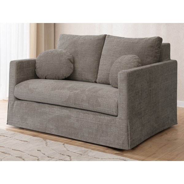 Pilkos spalvos sofa 140 cm Paphos – Ropez-image-3