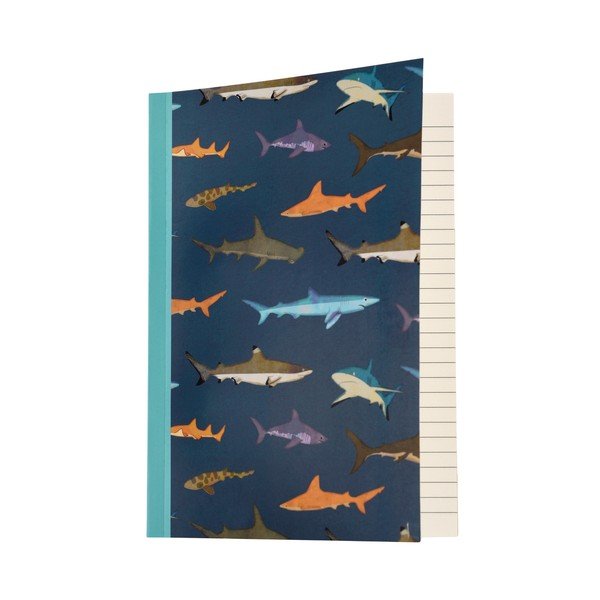 Užrašų knygutė 60 puslapių A5 formato Sharks - Rex London-image-1