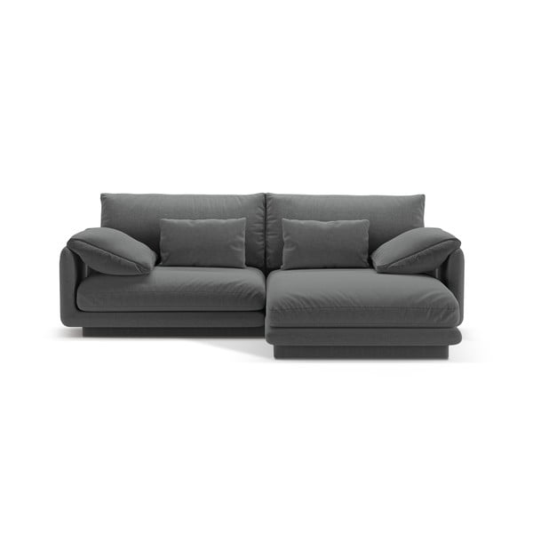 Kampinė sofa tamsiai pilkos spalvos (su dešiniuoju kampu) Torino – Micadoni Home