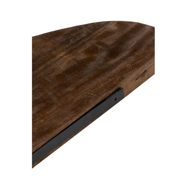 Tamsios natūralios spalvos iš mango masyvo sieninė lentyna 49 cm Ginosu – Light & Living-image-3