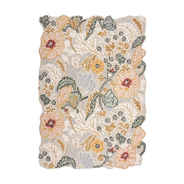 Rankų darbo iš vilnos kilimas šviesiai rožinės spalvos 160x230 cm Daphne Shaped Floral – Flair Rugs