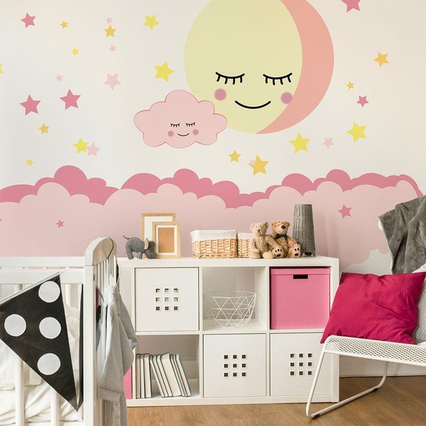 Sienų lipdukas Ambiance Clouds and Scandinavian Stars-image-4
