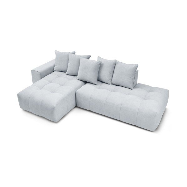 Šviesiai pilka kampinė sofa (kairysis kampas) Mont-Blanc - Bobochic Paris-image-4