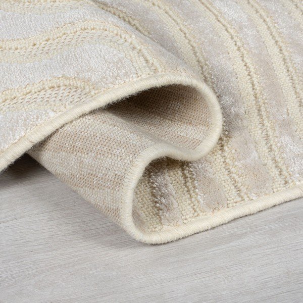 Smėlio spalvos vilnonis kilimas 80x230 cm Channel - Flair Rugs-image-4