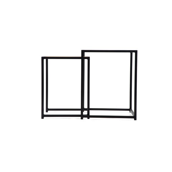 Šoniniai stalai 2 vnt. iš ąžuolo 38x38 cm Noah – Bonami Essentials-image-4