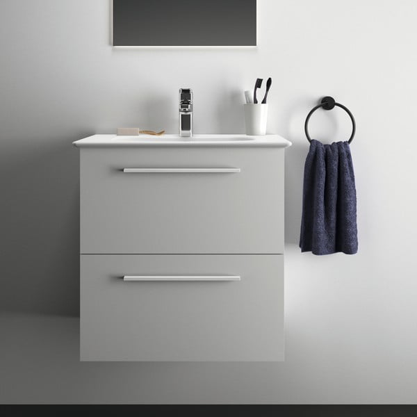 Pakabinama spintelė po kriaukle baltos spalvos 60x63 cm i.Life A – Ideal Standard-image-4