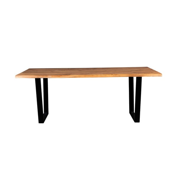 Valgomojo stalas su akacijos stalviršiu 90x180 cm Aka – Dutchbone