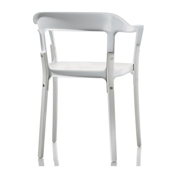 Balta "Magis" plieninė kėdė