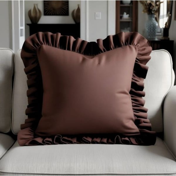 Iš medvilnės mišinio dekoratyvinis pagalvės užvalkalas 40x40 cm Ruffled – Mila Home-image-2