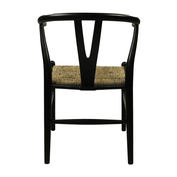 Juoda raudonmedžio valgomojo kėdė Wishbone - HSM collection-image-3