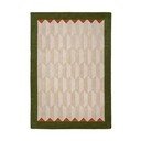 Rankų darbo žalios spalvos/natūralios spalvos iš vilnos kilimas 200x290 cm Apex Border Wool – Flair Rugs