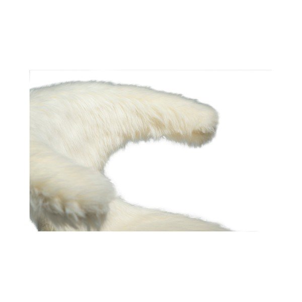 Balta kėdė su avikailio imitacijos sėdyne DAN-FORM Denmark Flair-image-3