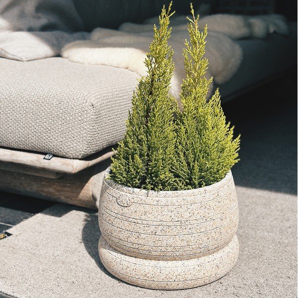 Gėlių vazono dangtelis iš betono ø 35 cm Bubble Bill – Paju Design-image-4