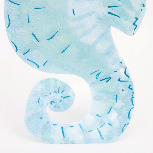 Iš popieriaus servetėlės 16 vnt. Seahorse – Meri Meri-image-4