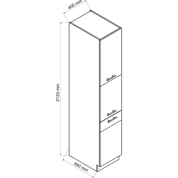 Ilga virtuvės spintelė (plotis 40 cm) Kian – STOLKAR-image-1