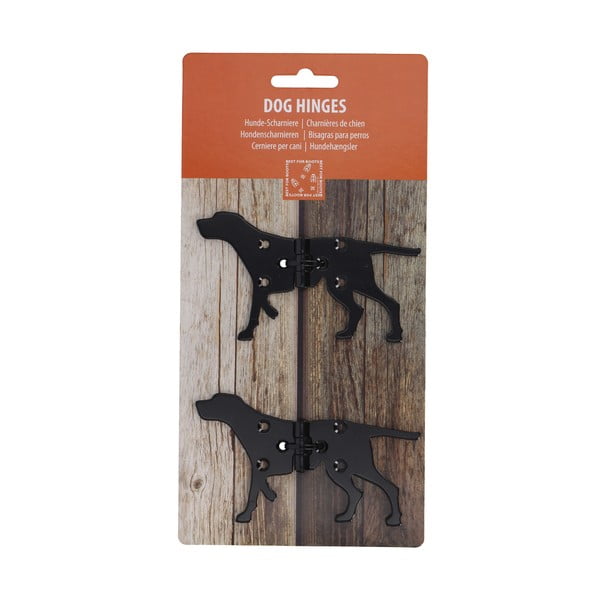 Iš metalo durų vyriai 4 vnt. Dog – Esschert Design-image-1