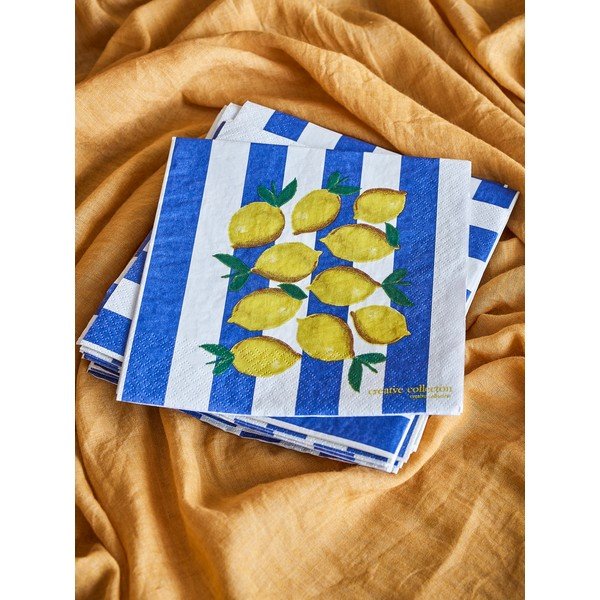 Iš popieriaus servetėlės 20 vnt. 33x33 cm Limone – Bloomingville-image-2