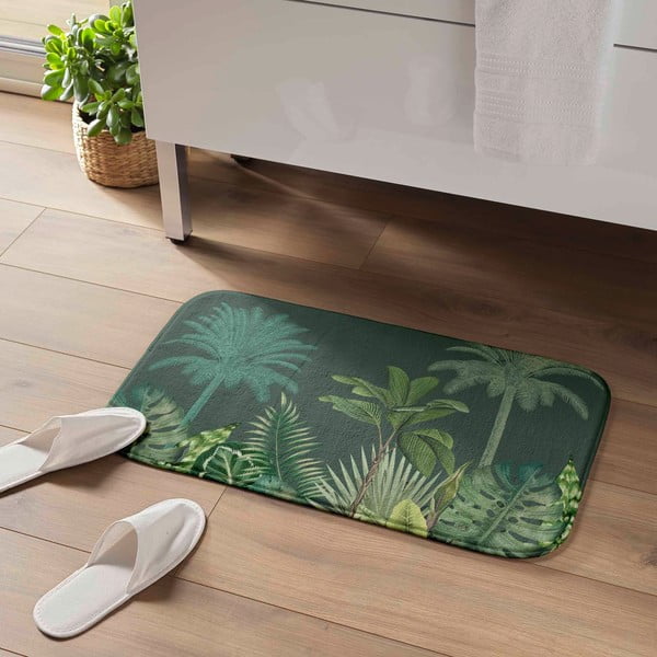 Vonios kilimėlis žalios spalvos 45x75 cm Vagabonde – douceur d'intérieur-image-1