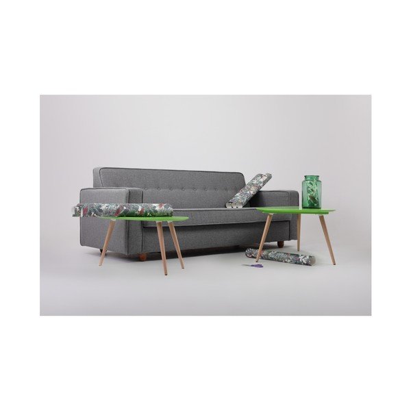 Pilkos spalvos "Custom Form Zugo" trijų vietų sofa-lova-image-4