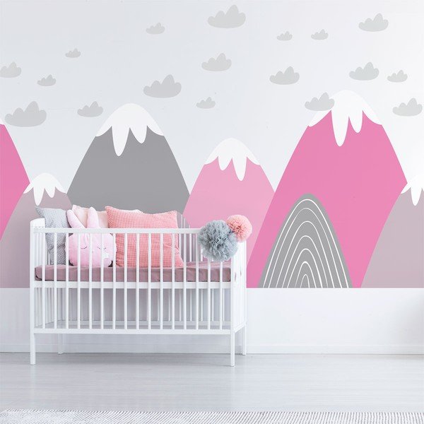 Sienų lipdukas Ambiance Scandinavian Giant Mountains Elika-image-1