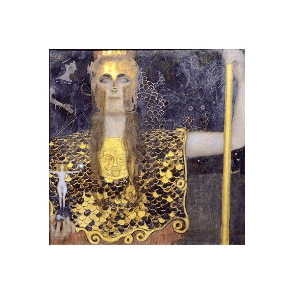 Gustavas Klimtas - Pallas Atėnė, 45x45 cm