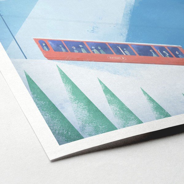 Plakatas Travelposter Zermatt, 30 x 40 cm-image-2