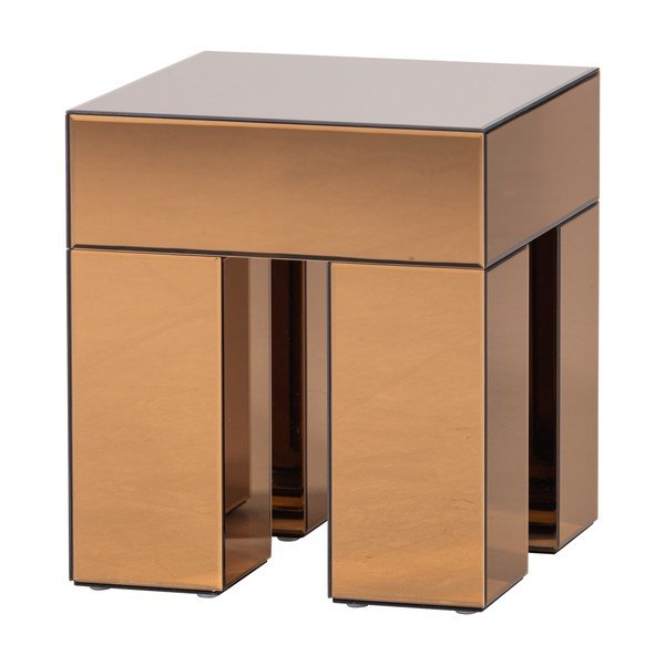 Blizgus šoninis stalas 45x45 cm Mirrox – WOOOD