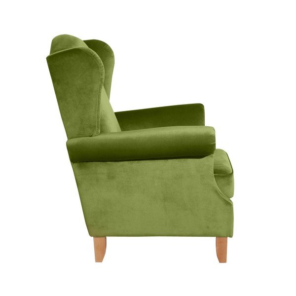 Žalias aksominis krėslas Max Winzer Verita Velvet-image-2