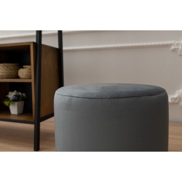 Pufas šviesiai pilkos spalvos Begon – Balcab Home-image-1