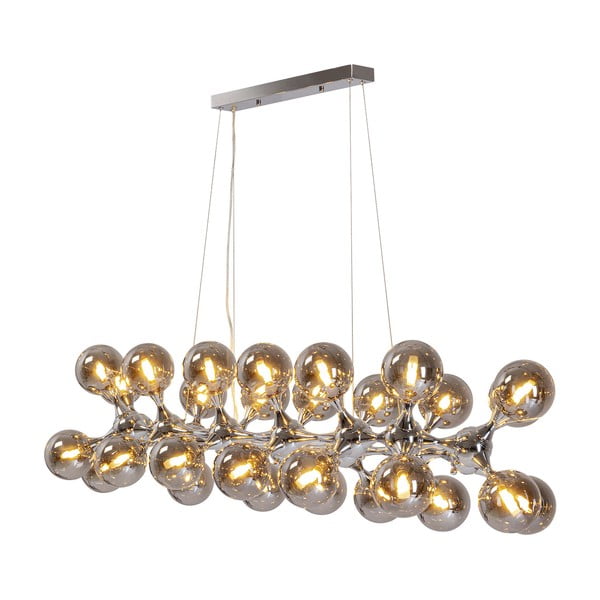 Kabantis šviestuvas pilkos spalvos/auksinės spalvos ø 12 cm Atomic – Kare Design-image-4