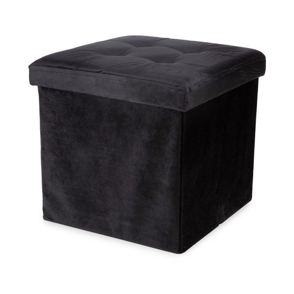 Pufas iš velveto juodos spalvos – Compactor-image-1