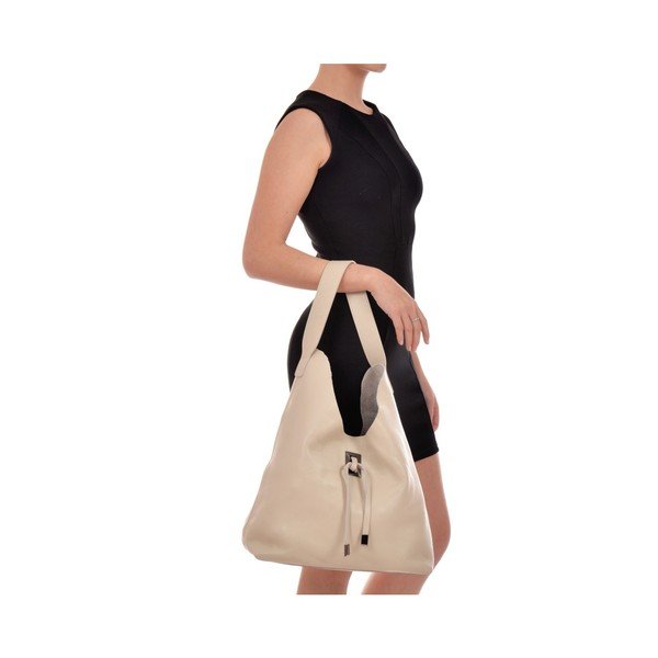 Smėlio spalvos odinė rankinė Roberta M Halum Beige-image-1