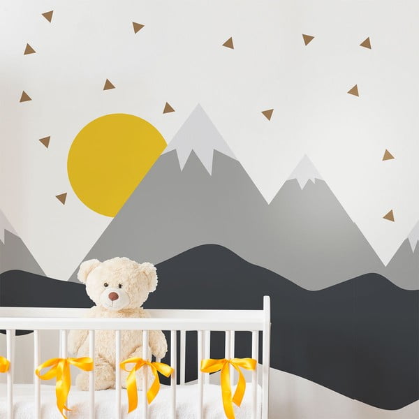 Sienų lipdukas Ambiance Giant Kid Sticker Skandinavian Mountains Nordika-image-3